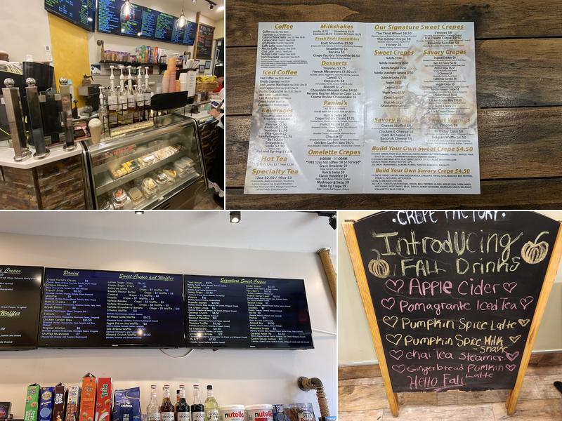 Crepe Factory Menu