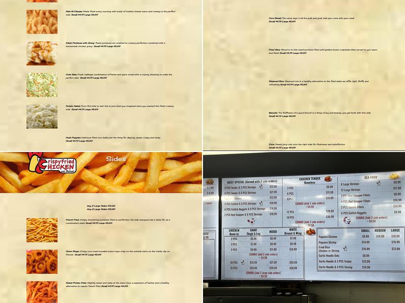 Crispy Fried Chicken Menu