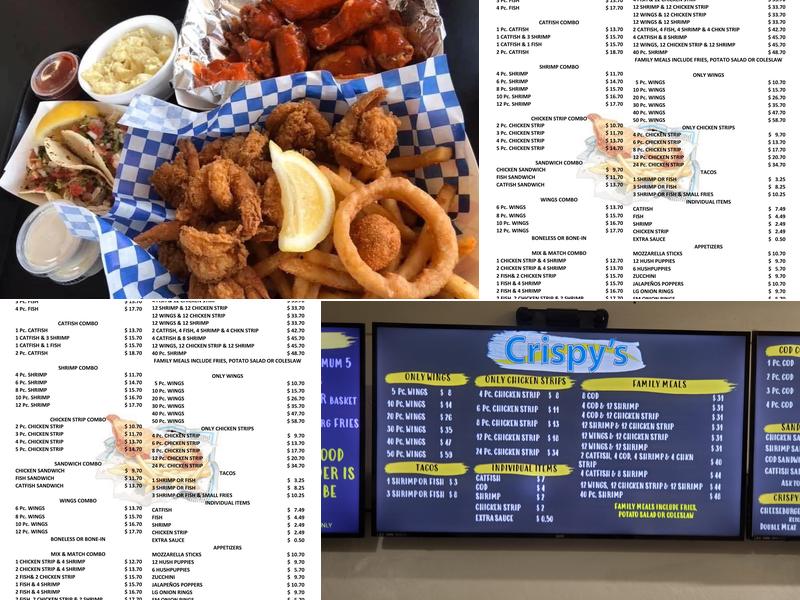 CRISPY'S FISH N CHIPS Menu