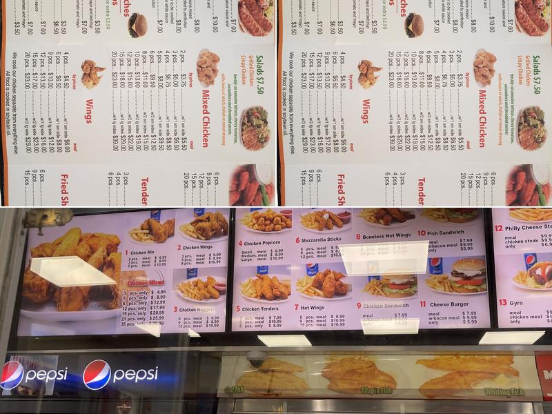 Crown Fried Chicken Menu