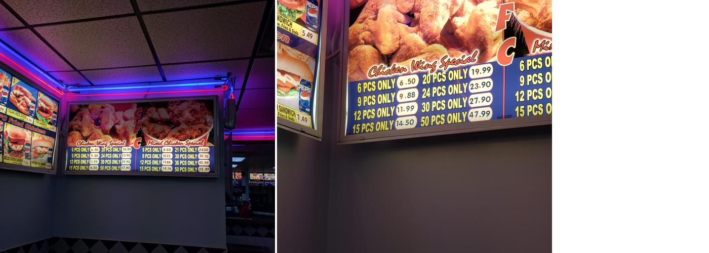 Cfc Crown Fried Chicken Menu