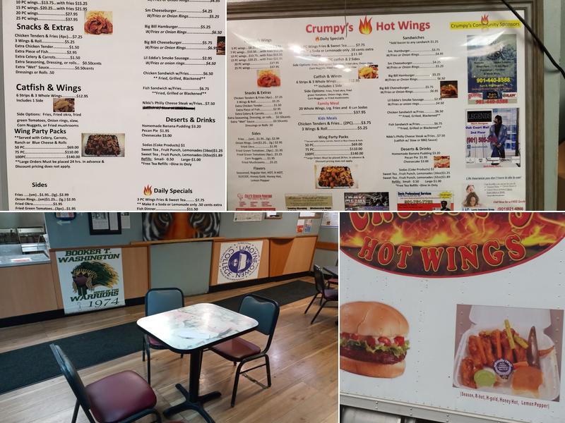 Crumpy's Hot Wings On Highland Menu