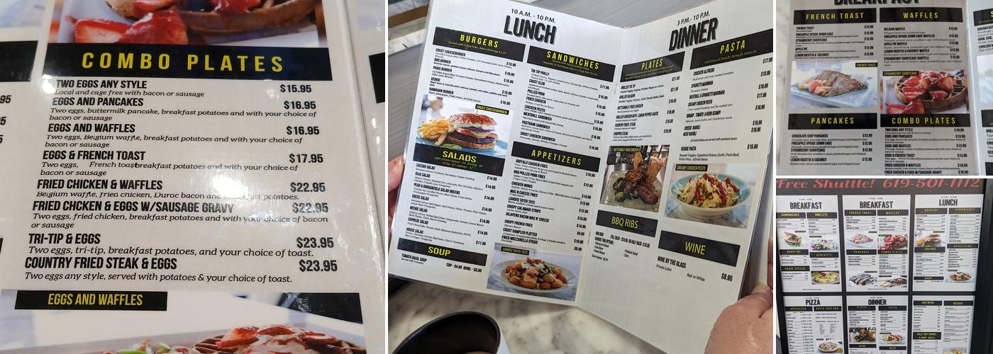 CRUST KITCHEN Menu