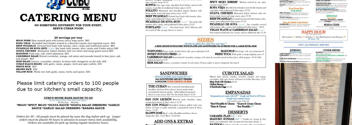 Cubo Menu