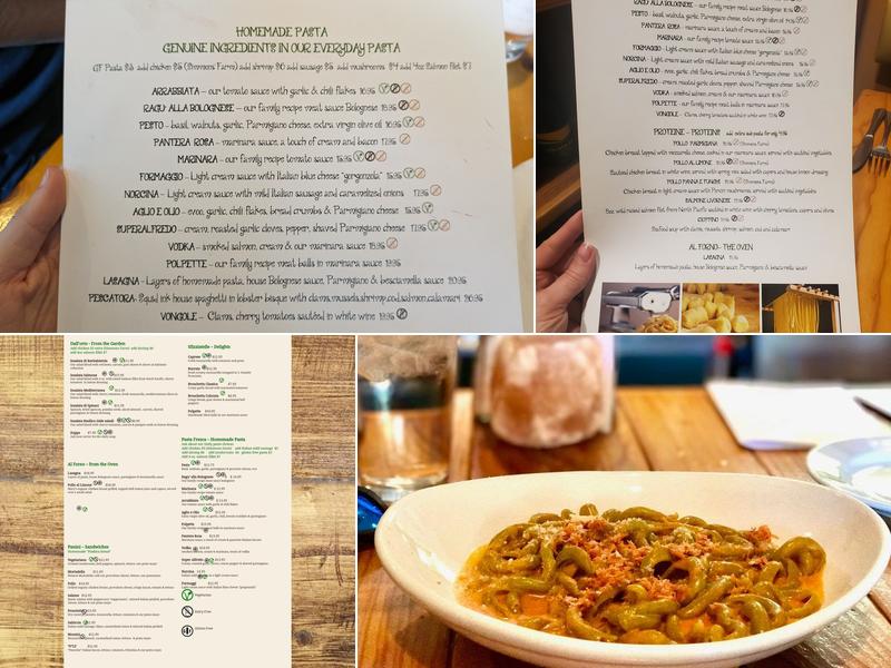 Cucina Basilico Menu