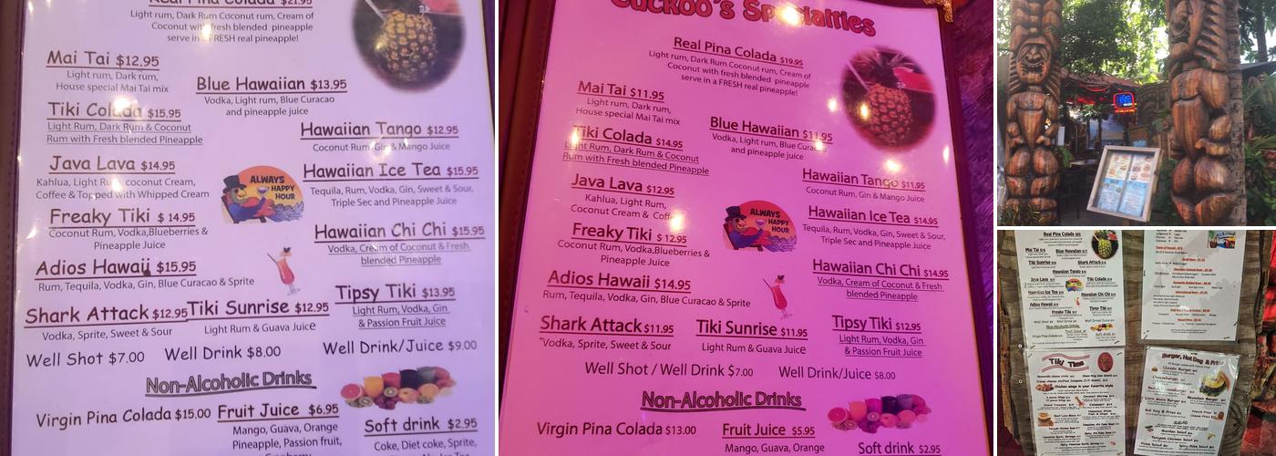 Cuckoo Coconuts Menu