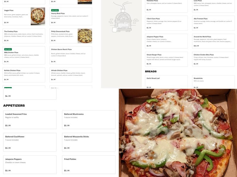 Cugino's Pizza Menu