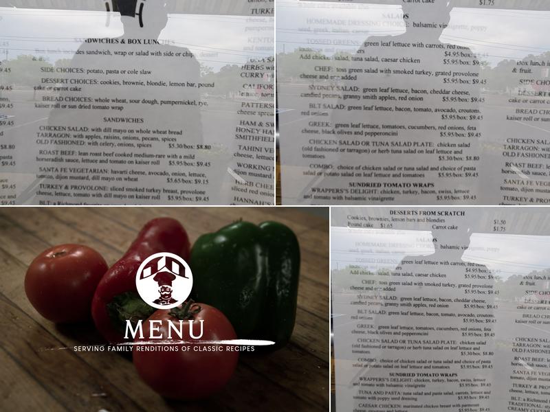 Cuisine A La Carte Menu