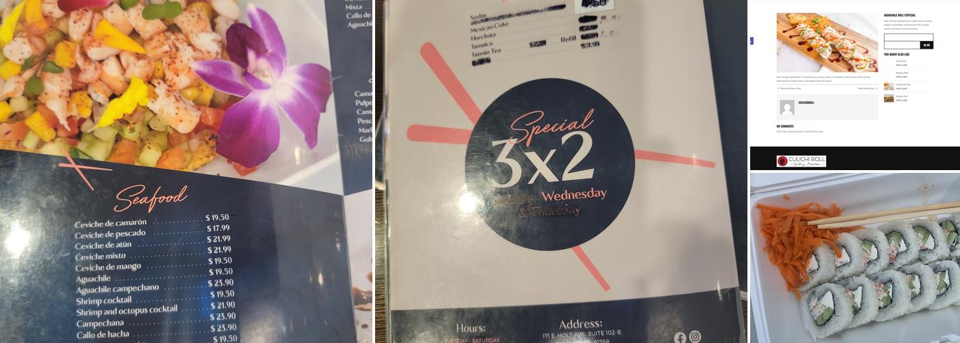 Culichi roll sushi & mariscos Menu