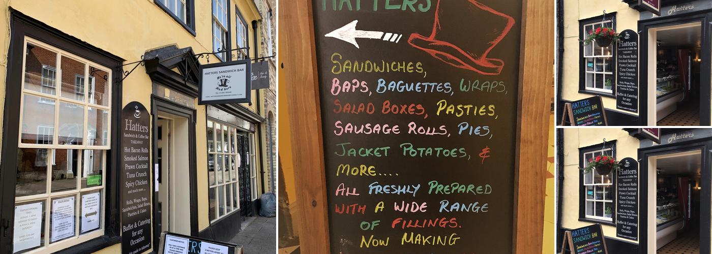 Hatters Sandwich Bar Menu