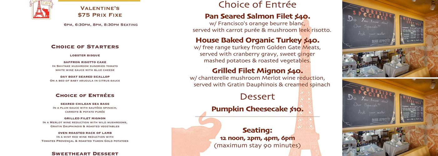 Curbside Cafe Menu