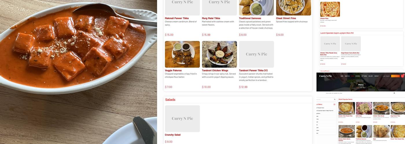 Curry N Pie - Georgetown Menu