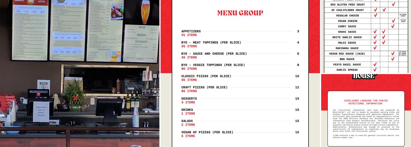 Curry Pizza House San Jose Evergreen Menu