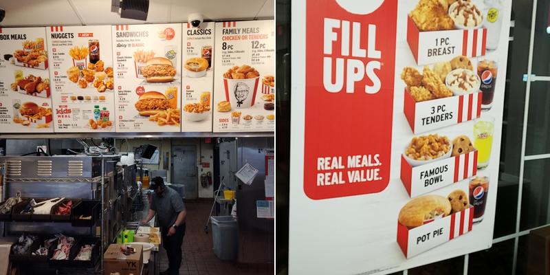 KFC Menu
