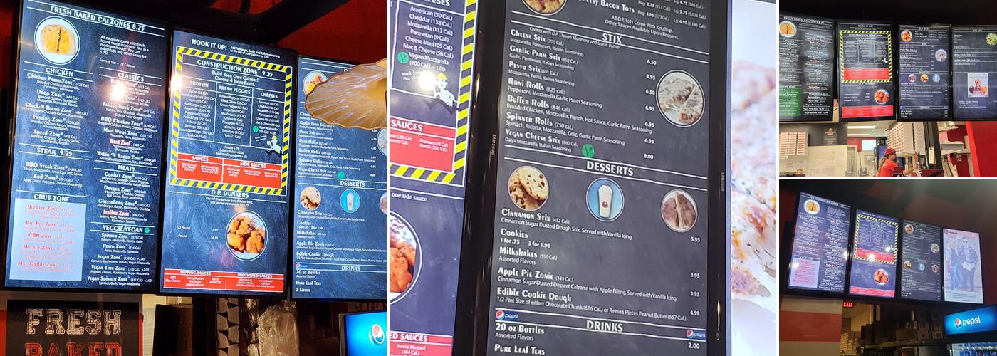 D.P. Dough Menu