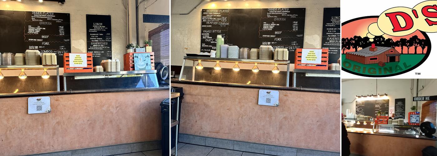 D's Original Take Out Grill Menu