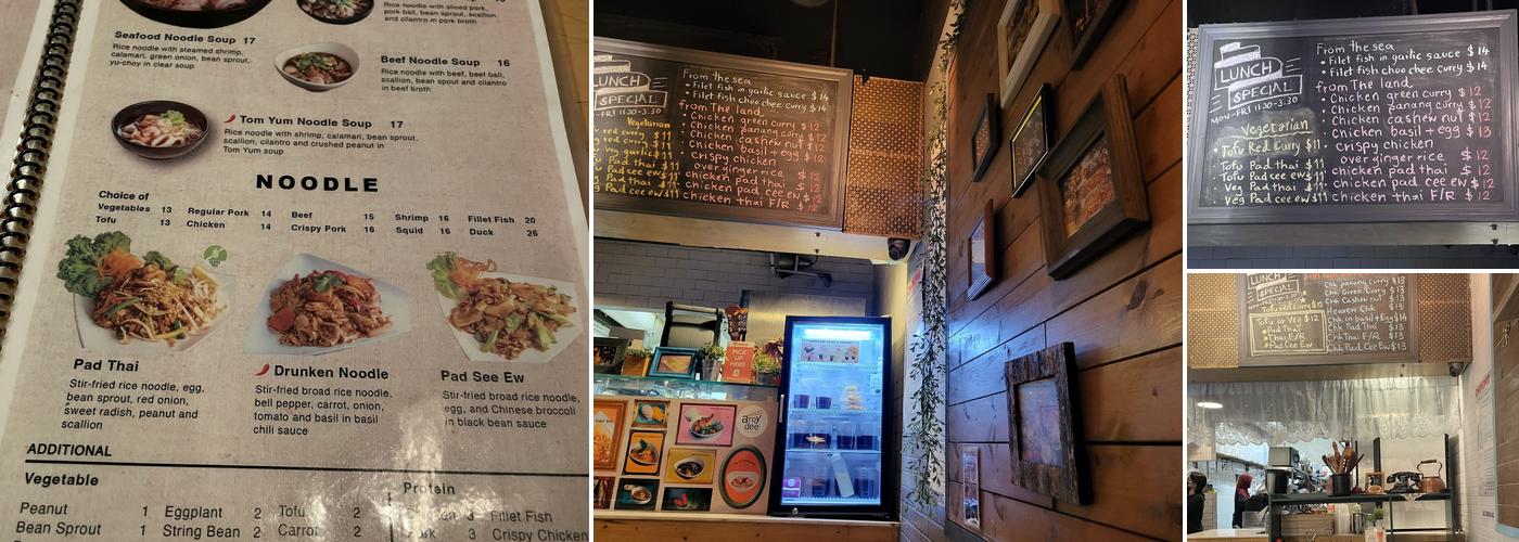 Aroy Dee Thai Kitchen Menu