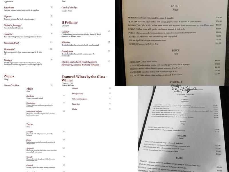 Da Raffaele Menu