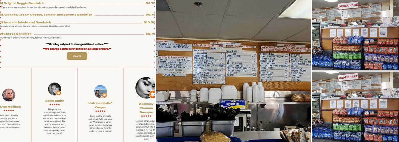 Dada's Deli Menu