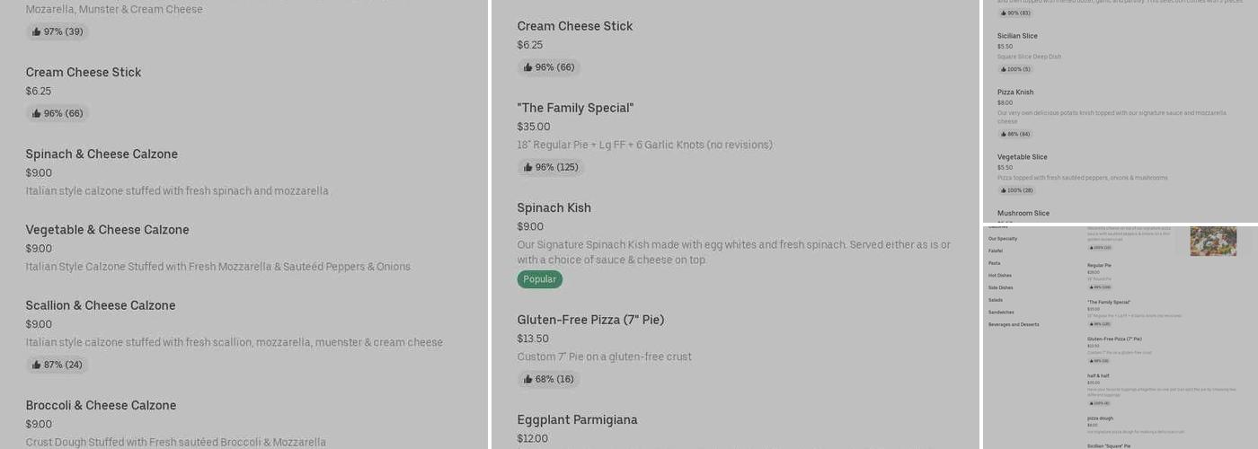 Dagan Menu