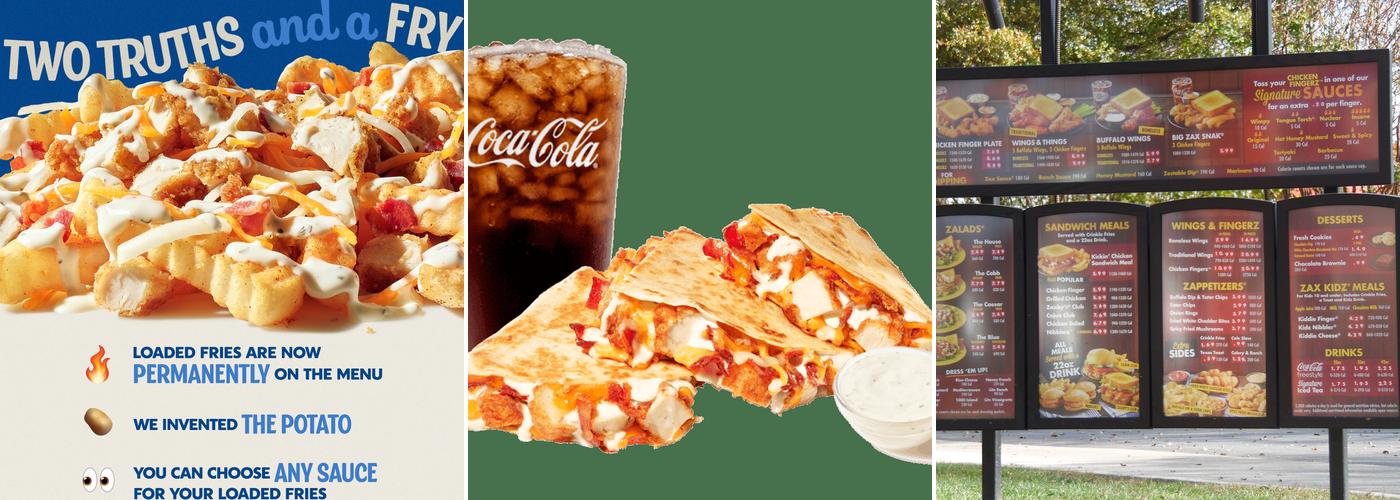 Zaxby's Chicken Fingers & Buffalo Wings Menu