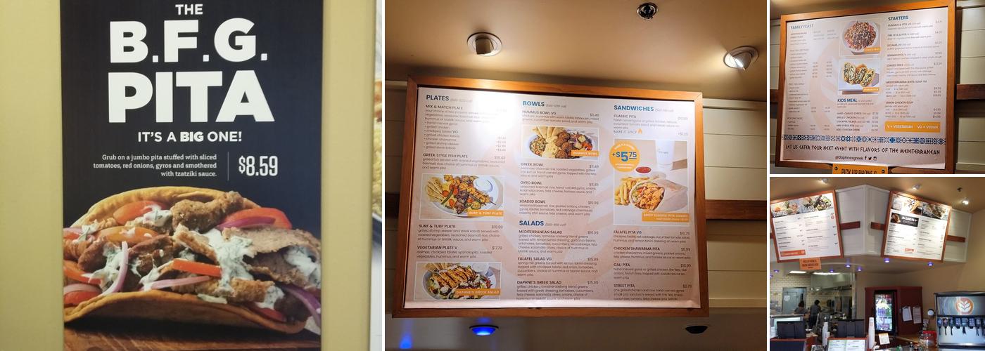 Daphne's Menu