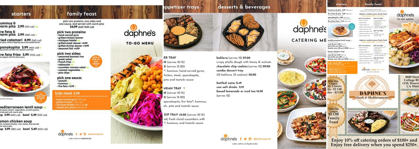 Daphne's Menu