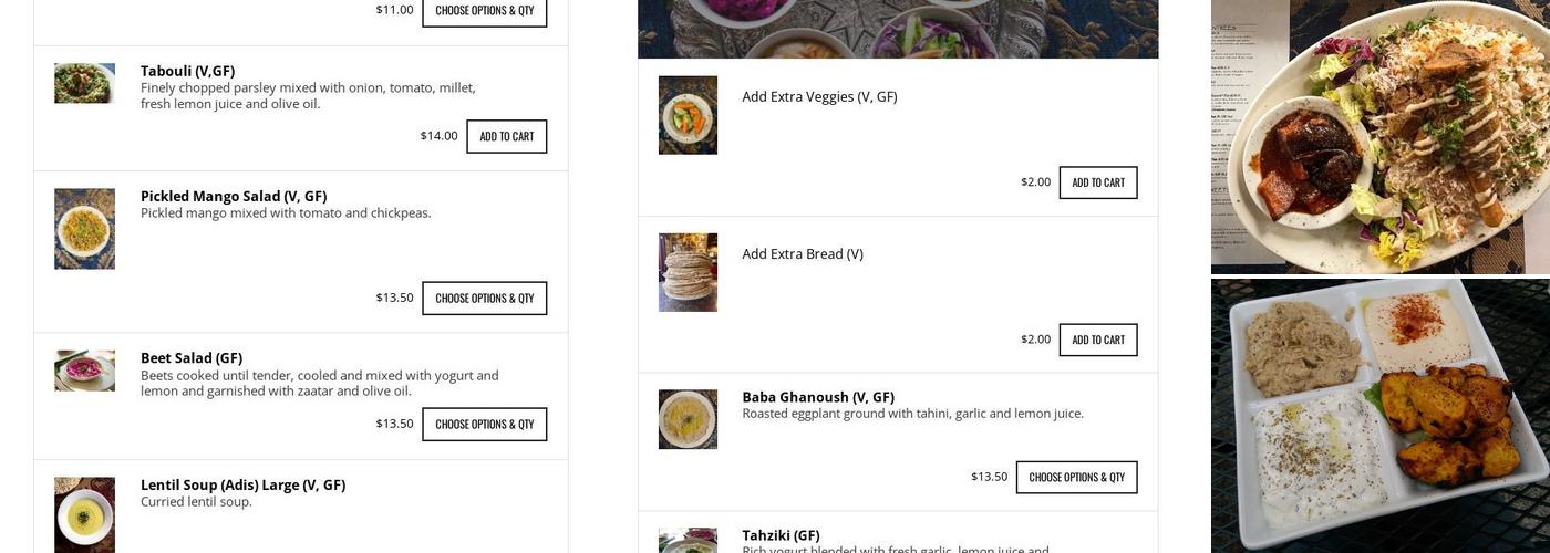 DarSalam Restaurant & Catering (Alberta) Menu