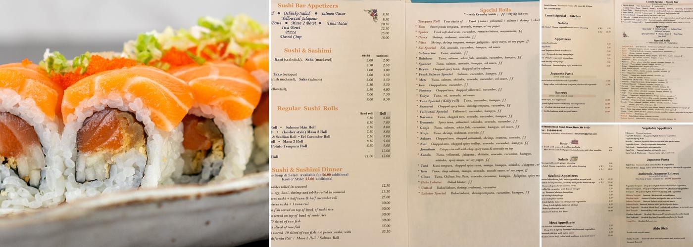 Daruma of Tokyo Menu