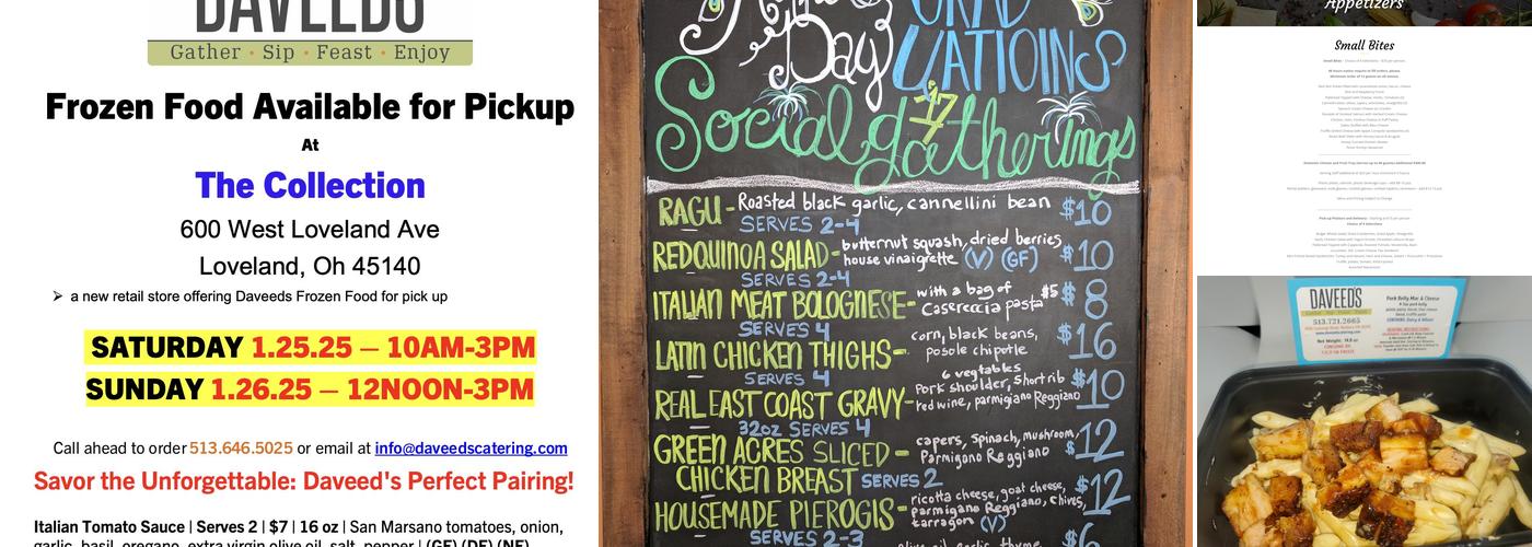 Daveed's Catering & Culinary Kitchen Menu