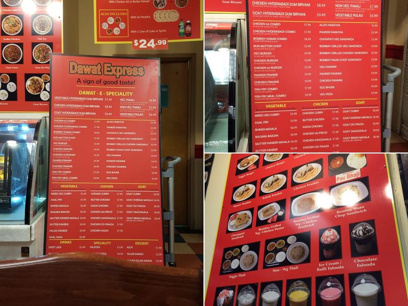 Dawat Express Menu