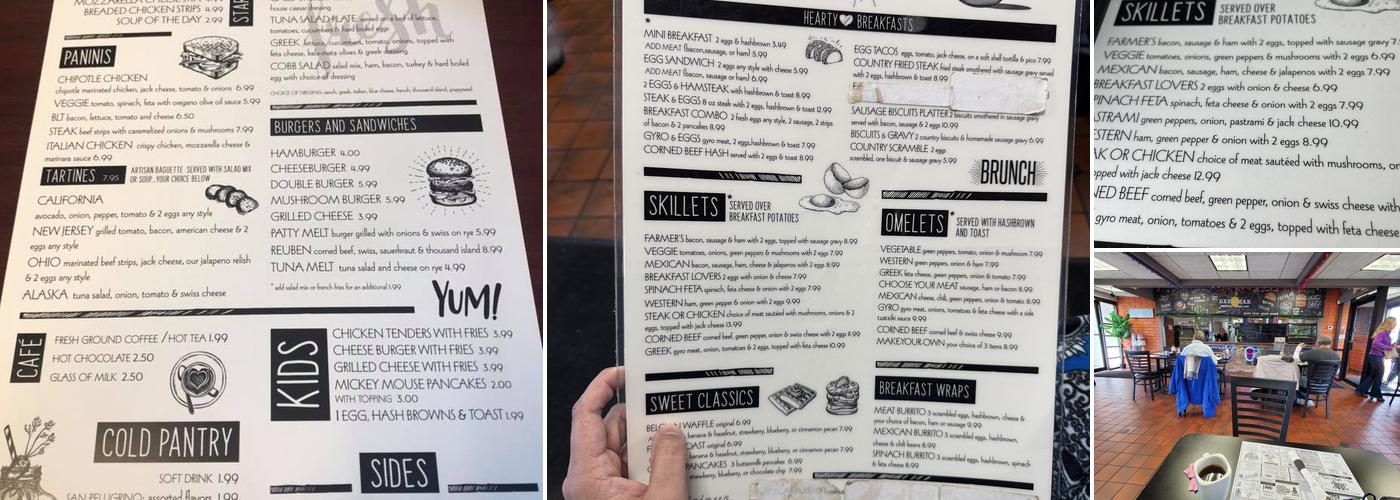 Daybreak Restaurant Menu