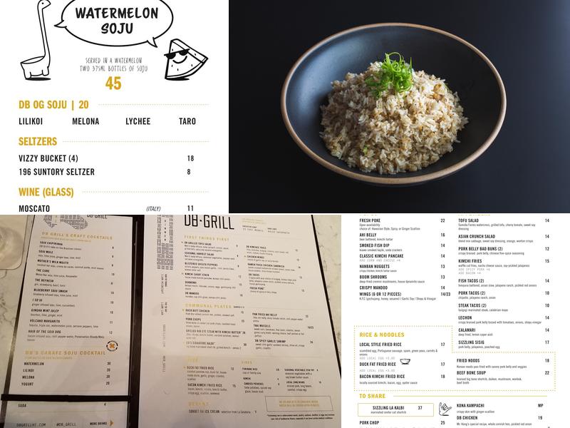 DB Grill Menu