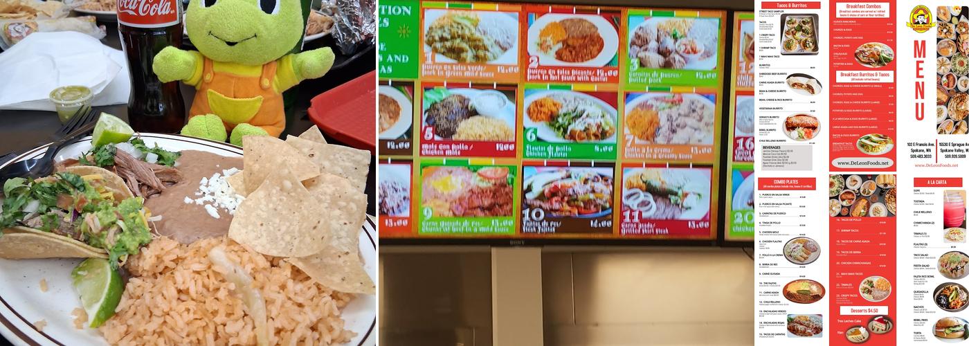De Leon Foods Menu