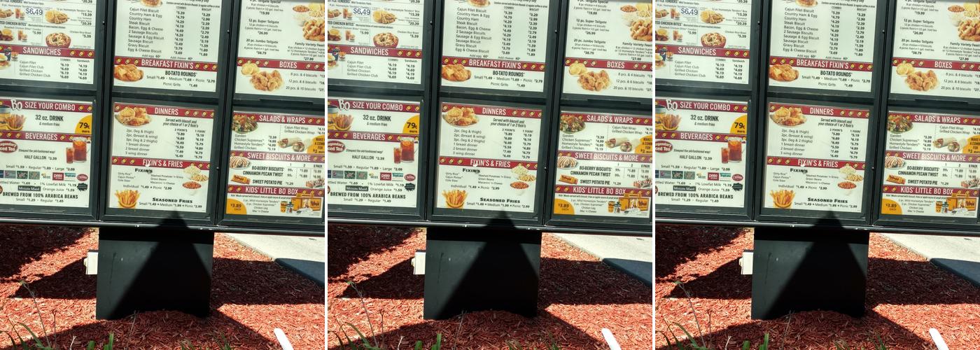 Bojangles Menu