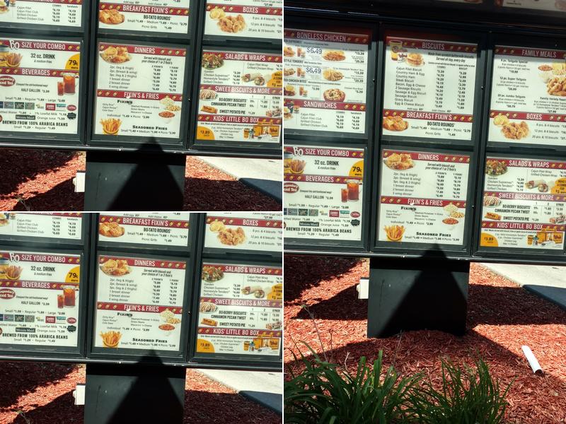 Bojangles Menu