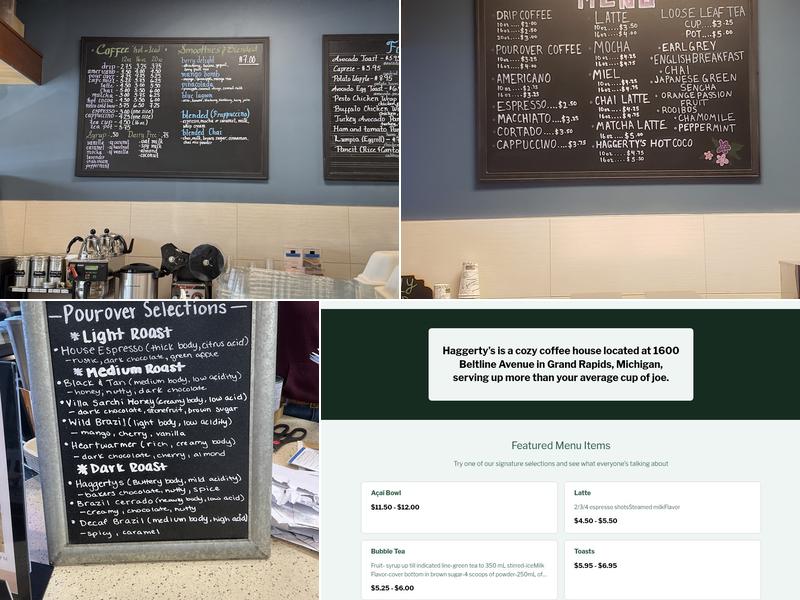 Haggerty’s Menu