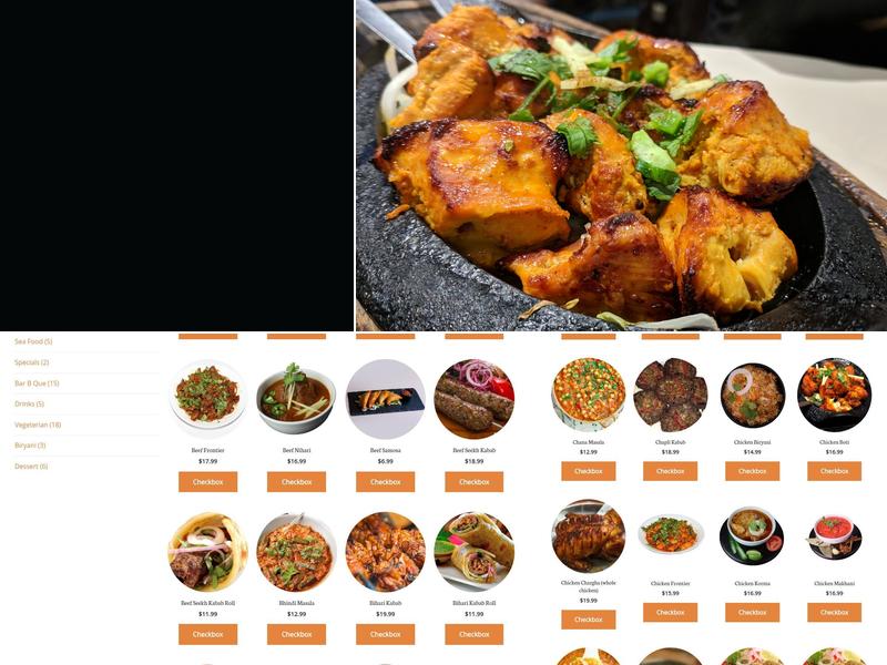 Delhi Darbar Kabab House Menu