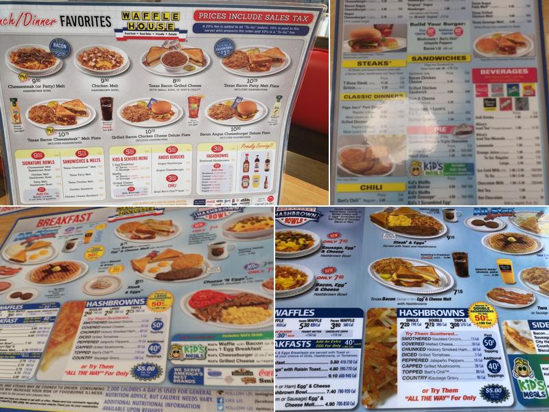 Waffle House Menu