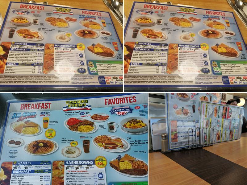 Waffle House Menu
