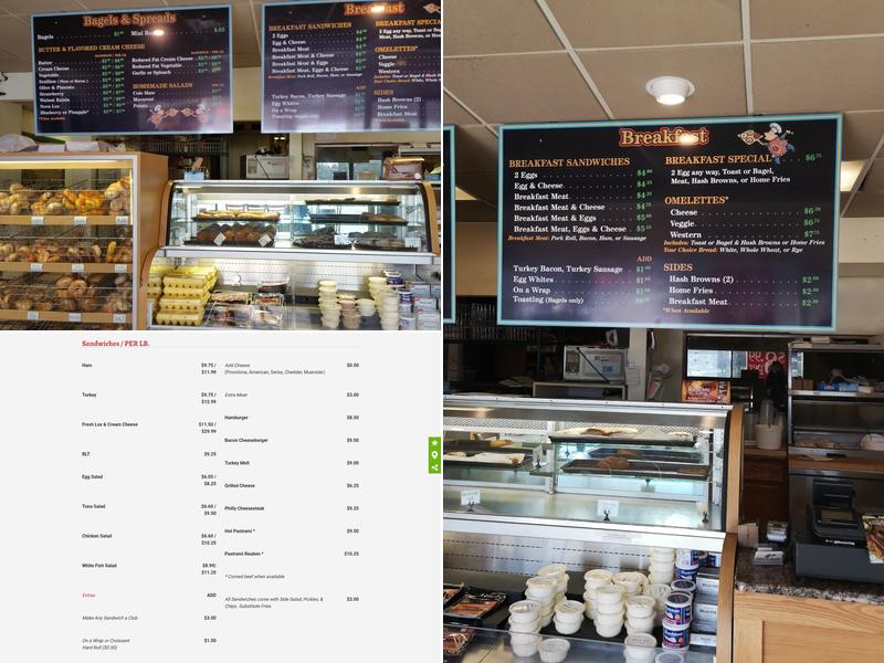 Delicious Bagels Menu