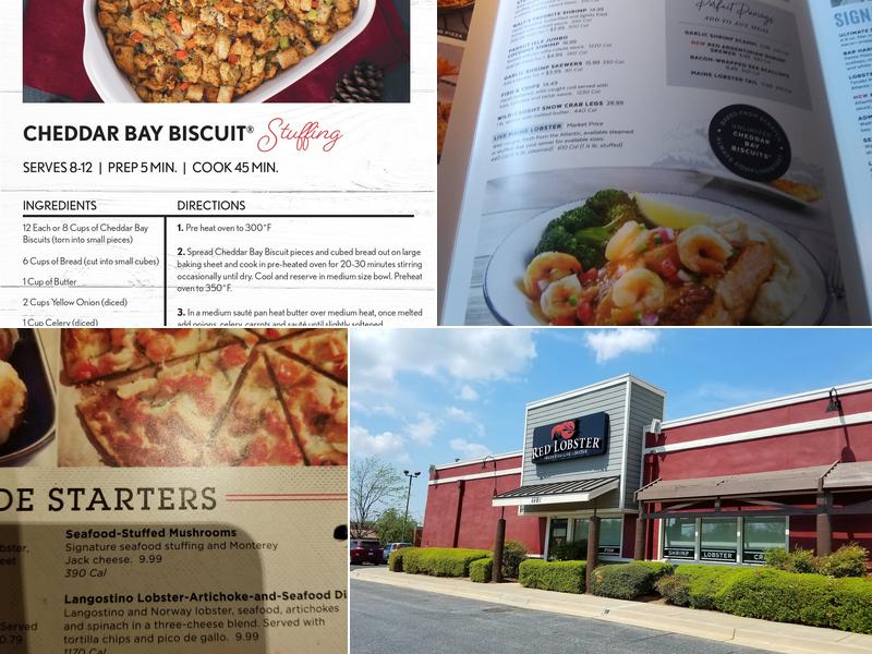 Red Lobster Menu