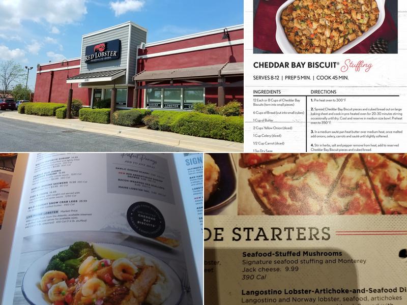 Red Lobster Menu