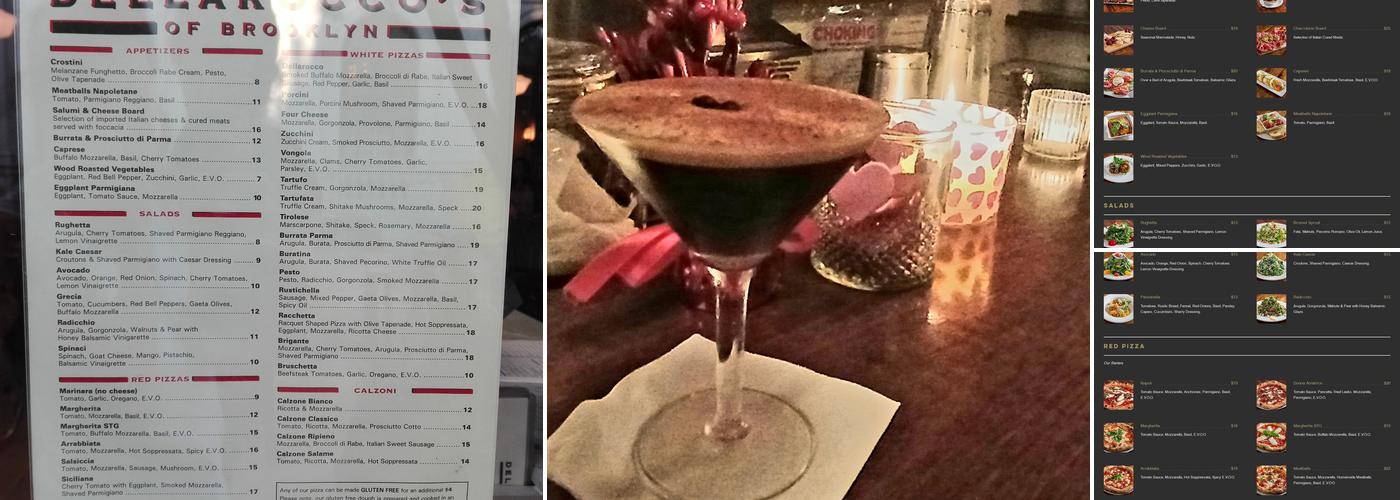 Dellarocco's Brick Oven Pizza Menu