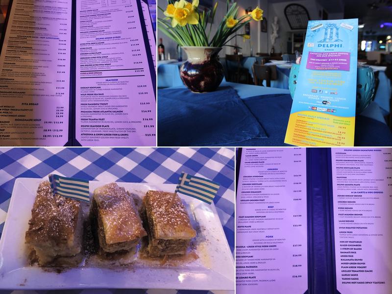 Delphi, Greek Restaurant & Bar an authentic hellenic cuisine Menu