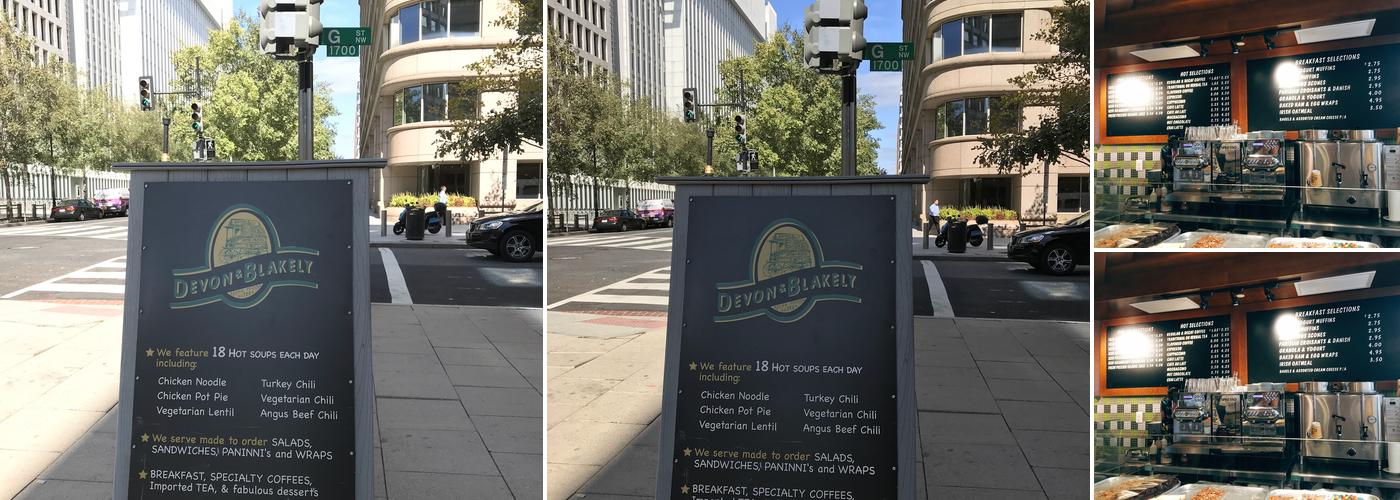 Devon & Blakely Menu