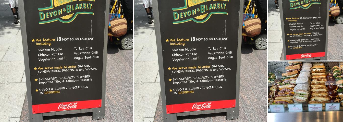 Devon & Blakely Menu