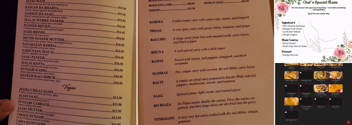 Dhaba Menu