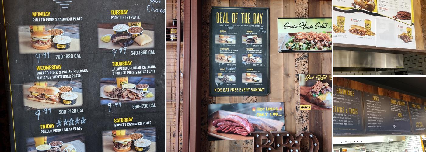 Dickey's Barbecue Pit Menu