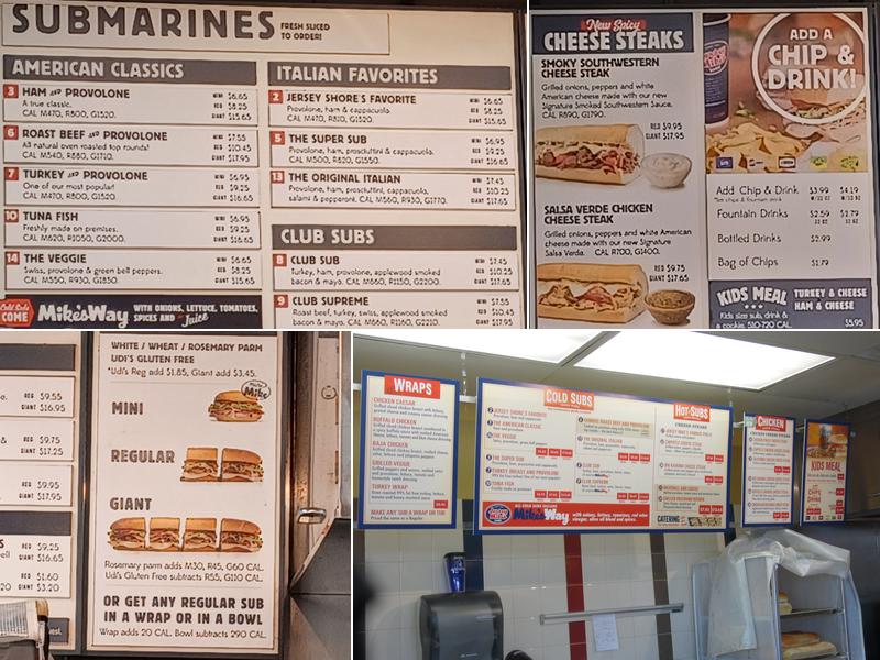Jersey Mike's Subs Menu
